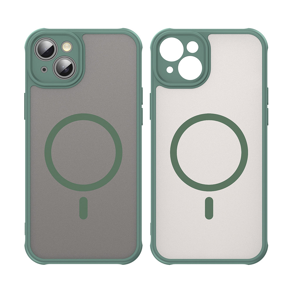 Capa MagSafe para Apple iPhone 14 Plus, Techsuit, HaloFrost II, Verde