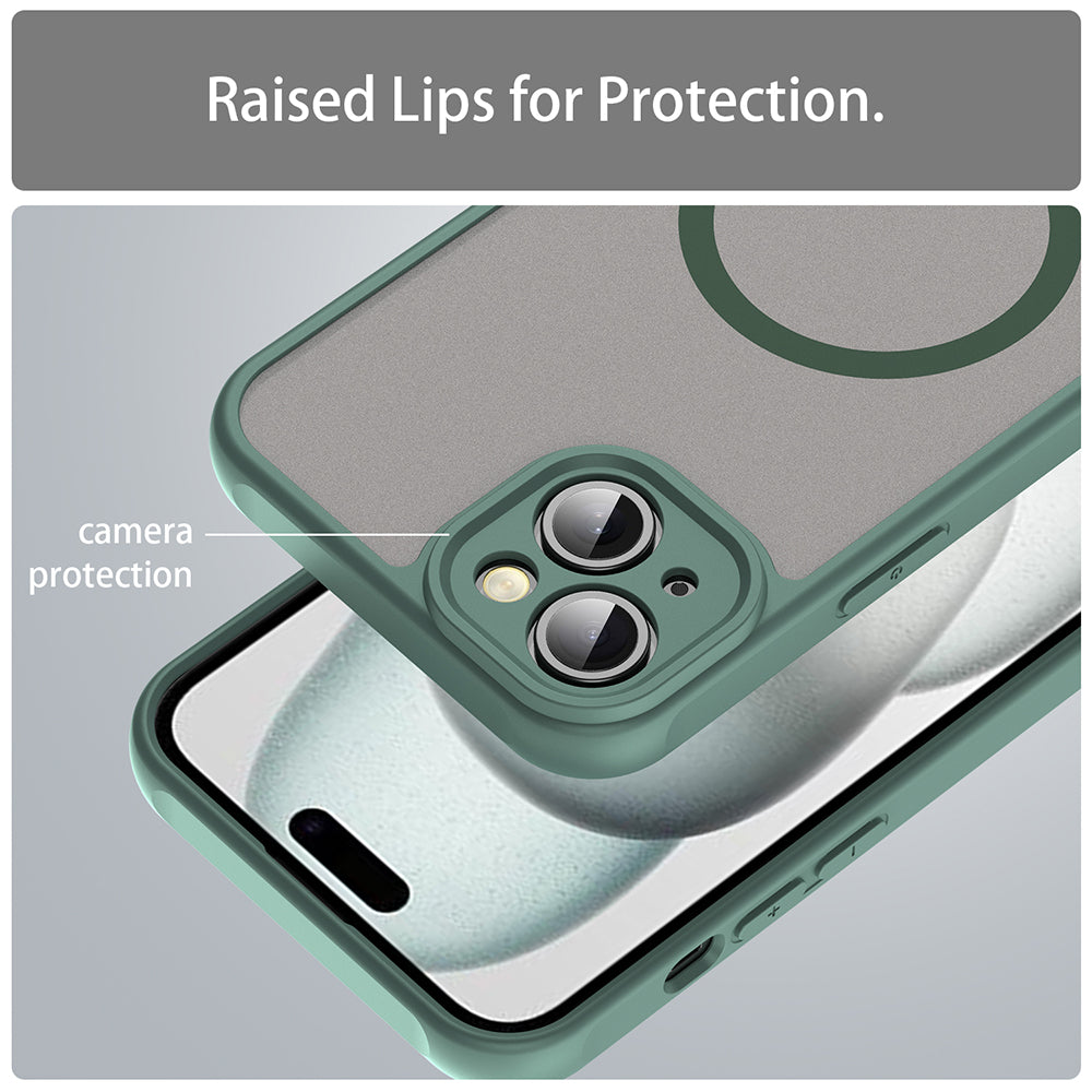Capa MagSafe para Apple iPhone 14 Plus, Techsuit, HaloFrost II, Verde