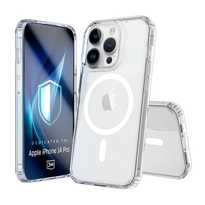 Capa MagSafe para Apple iPhone 14 Pro, 3MK, Armor MagCase, Transparente