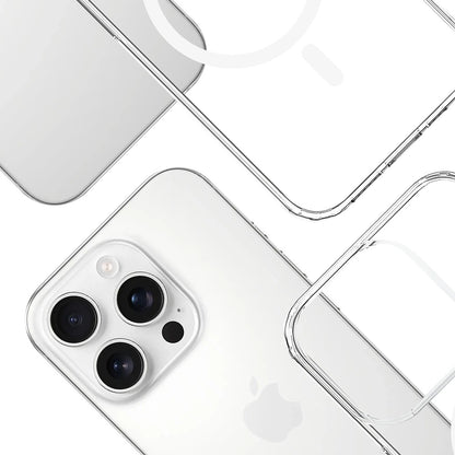 Capa MagSafe para Apple iPhone 14 Pro, 3MK, Armor MagCase, Transparente