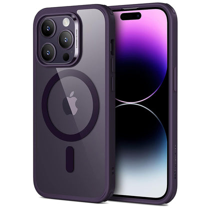 Capa MagSafe para Apple iPhone 14 Pro, ESR, Classic Hybrid, Roxo Transparente