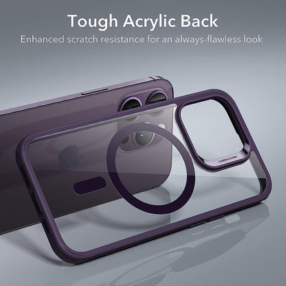Capa MagSafe para Apple iPhone 14 Pro, ESR, Classic Hybrid, Roxo Transparente