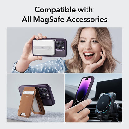 Capa MagSafe para Apple iPhone 14 Pro, ESR, Classic Hybrid, Roxo Transparente