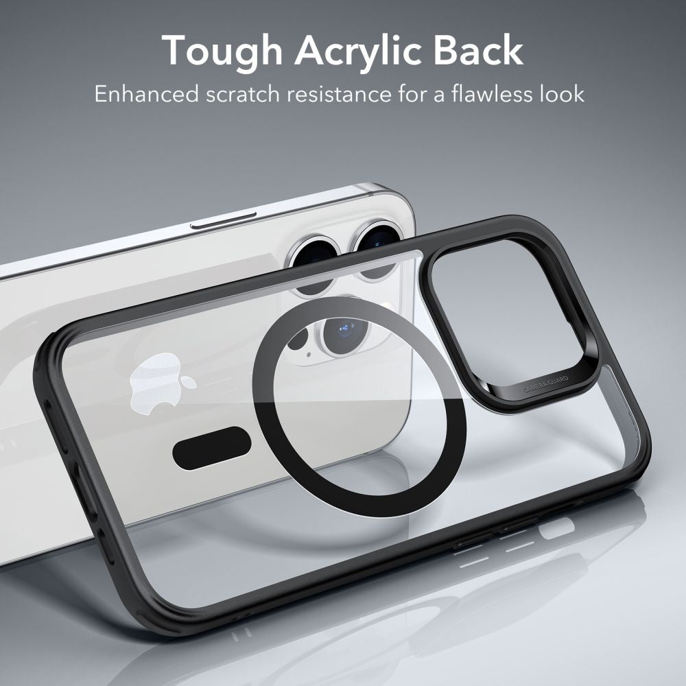 Capa MagSafe para Apple iPhone 14 Pro, ESR, Classic Hybrid, Preto Transparente
