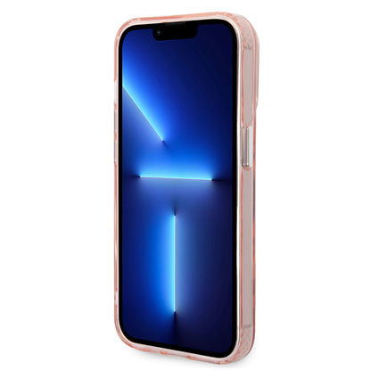 Capa MagSafe para Apple iPhone 14 Pro, Karl Lagerfeld, Karl & Choupette Aluminium, Rosa