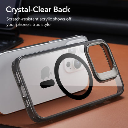 Capa MagSafe para Apple iPhone 14 Pro Max, ESR, Classic Kickstand, Preta Transparente