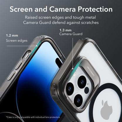 Capa MagSafe para Apple iPhone 14 Pro Max, ESR, Classic Kickstand, Preta Transparente