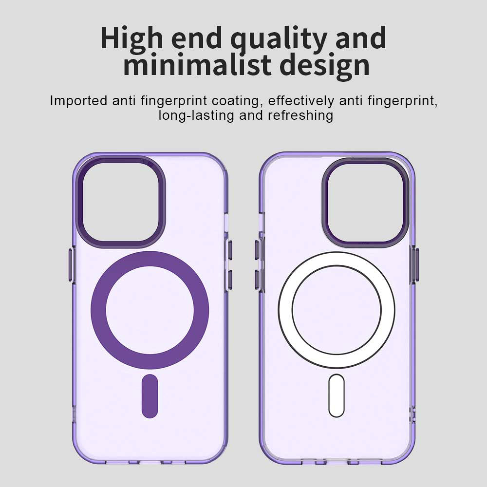 Capa MagSafe para Apple iPhone 14 Pro Max, Techsuit, CandyCase, Roxo