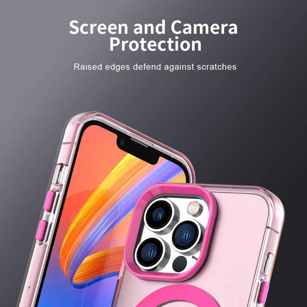 Capa MagSafe para Apple iPhone 14 Pro Max, Techsuit, CandyCase, Rosa