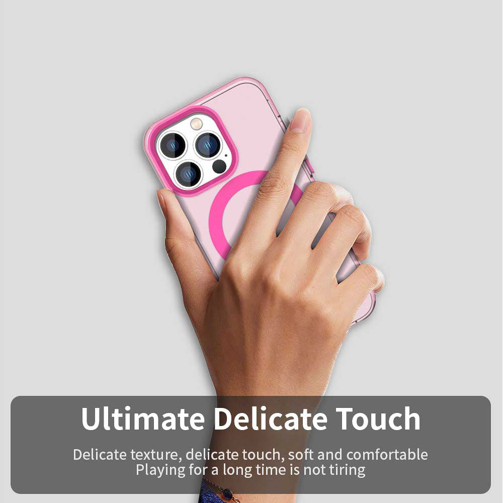 Capa MagSafe para Apple iPhone 14 Pro Max, Techsuit, CandyCase, Rosa