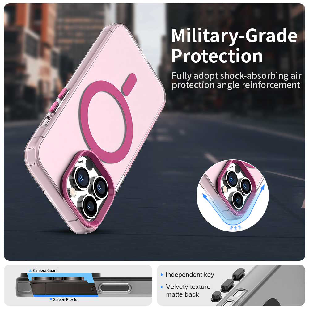 Capa MagSafe para Apple iPhone 14 Pro Max, Techsuit, CandyCase, Rosa
