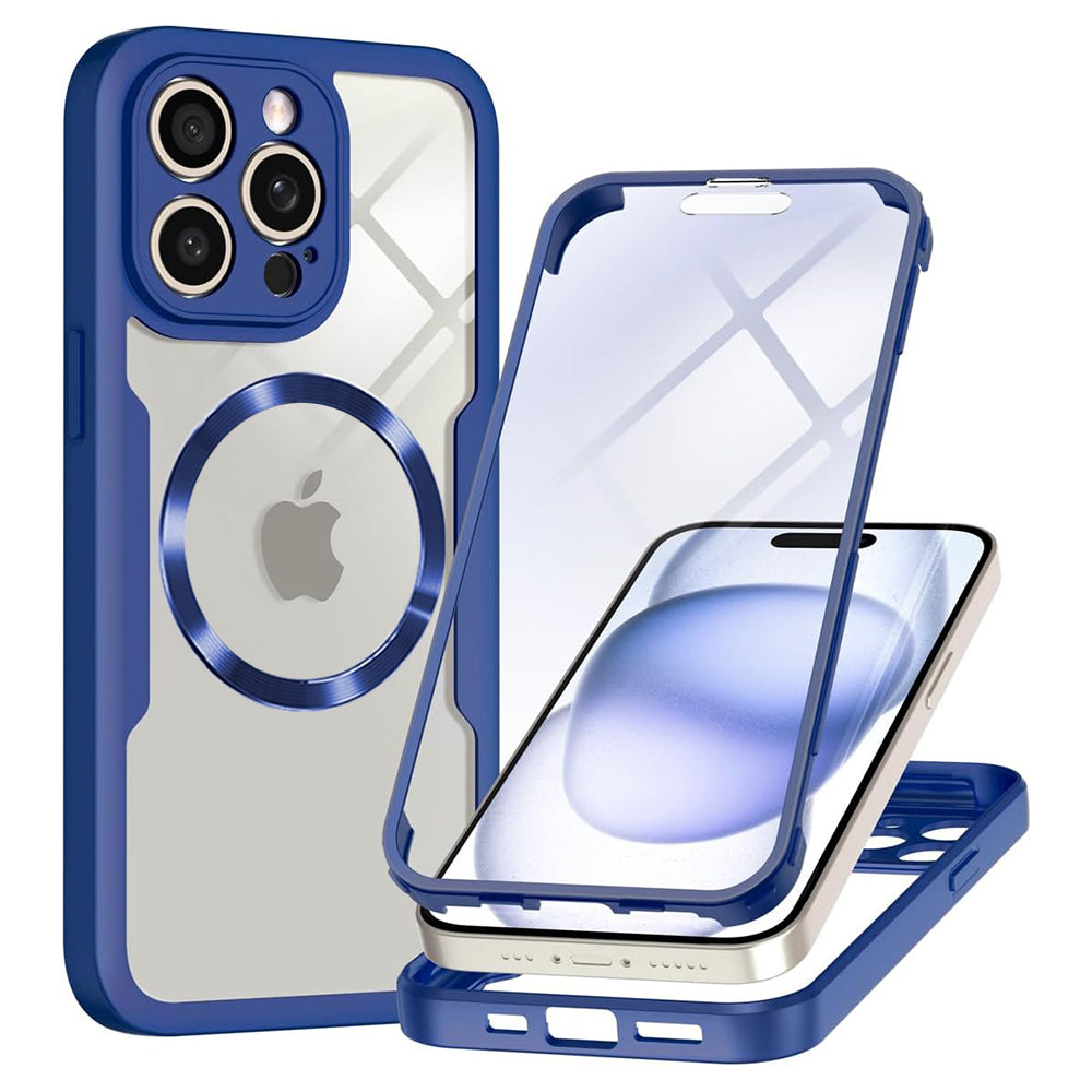 Capa MagSafe para Apple iPhone 14 Pro Max, Techsuit, ColorVerse 360, Azul