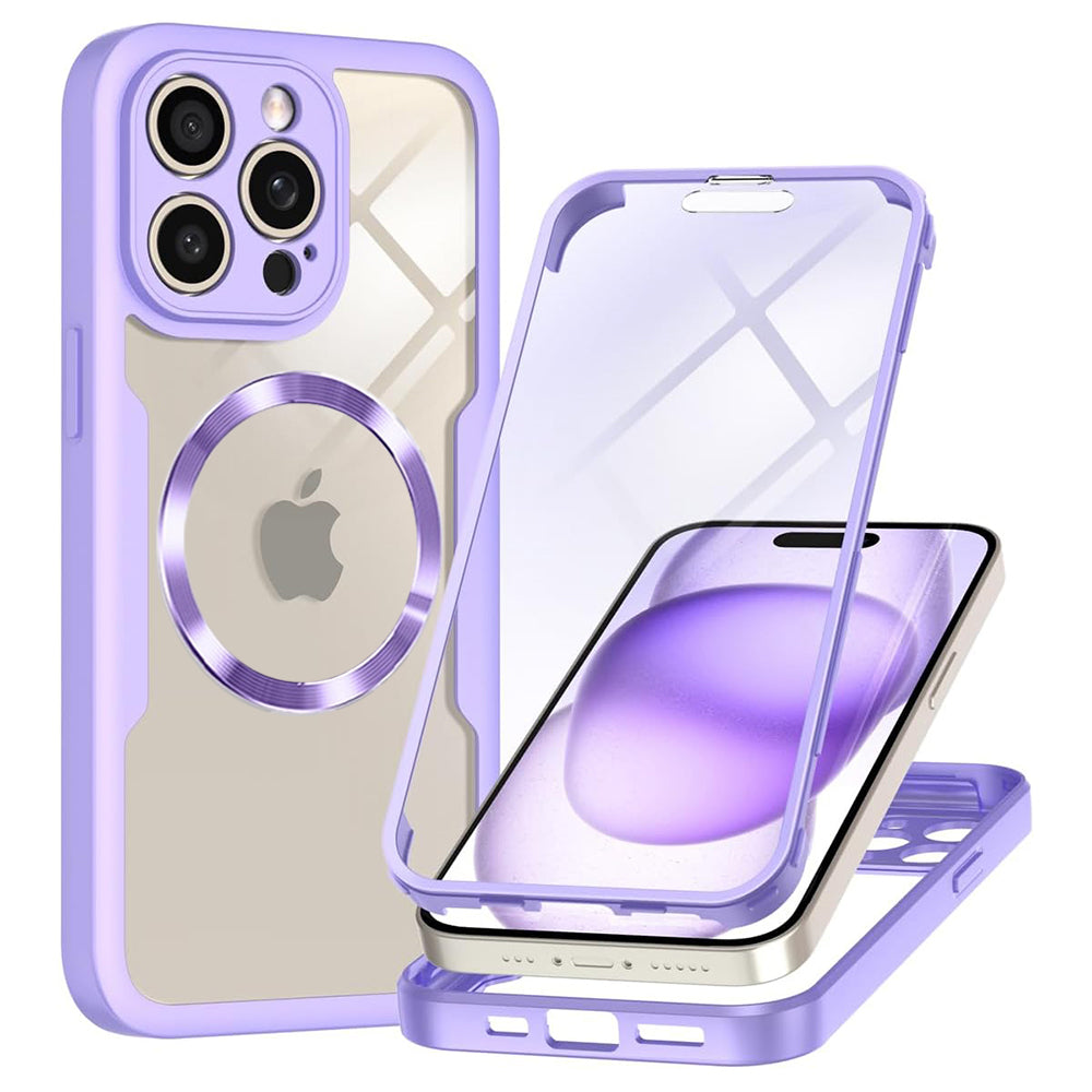 Capa MagSafe para Apple iPhone 14 Pro Max, Techsuit, ColorVerse 360, Roxo