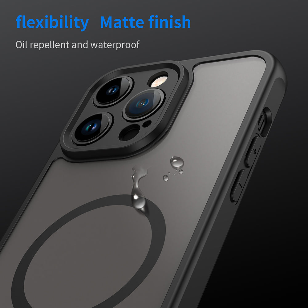Capa MagSafe para Apple iPhone 14 Pro Max, Techsuit, HaloFrost II, Preta
