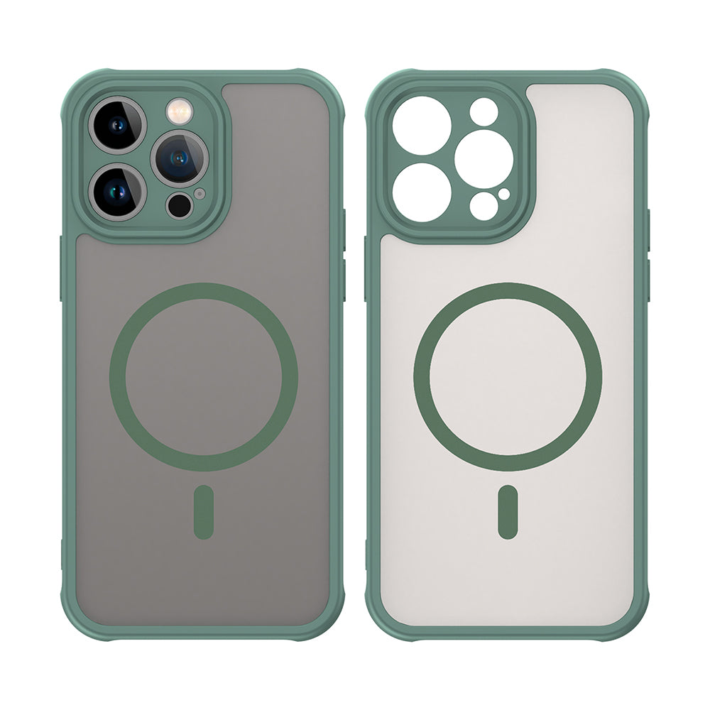 Capa MagSafe para Apple iPhone 14 Pro Max, Techsuit, HaloFrost II, Verde