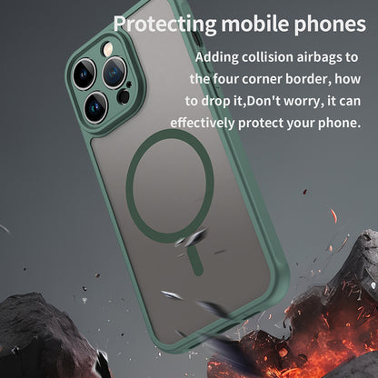Capa MagSafe para Apple iPhone 14 Pro Max, Techsuit, HaloFrost II, Verde