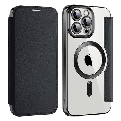 Capa MagSafe para Apple iPhone 14 Pro Max, Techsuit, SmartMag Book, Preta