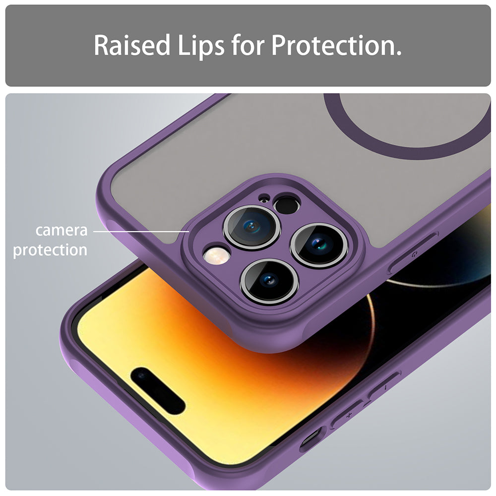 Capa MagSafe para Apple iPhone 14 Pro, Techsuit, HaloFrost II, Roxo