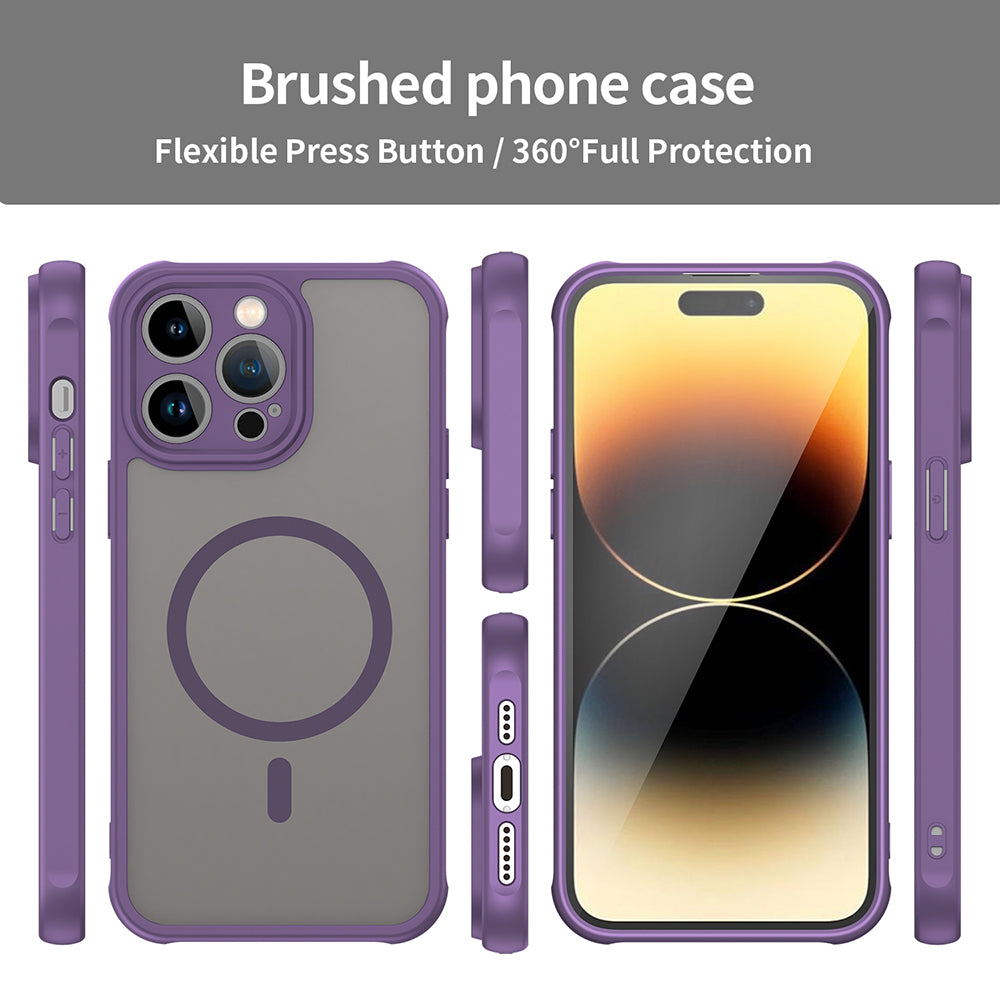 Capa MagSafe para Apple iPhone 14 Pro, Techsuit, HaloFrost II, Roxo