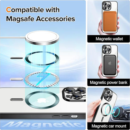 Capa MagSafe para Apple iPhone 14 Pro, Techsuit, Luxury Crystal, Preta