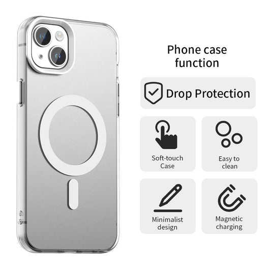 Capa MagSafe para Apple iPhone 14, Techsuit, CandyCase, Branca