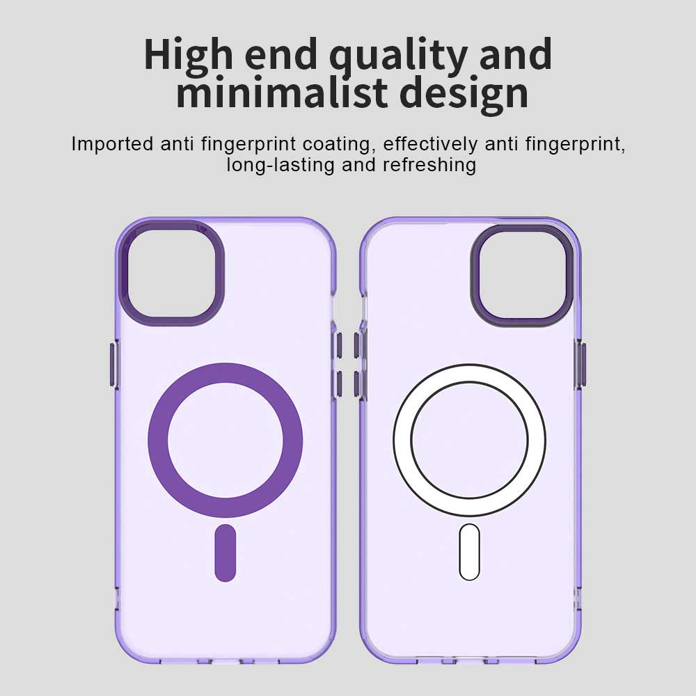 Capa MagSafe para Apple iPhone 14, Techsuit, CandyCase, Roxo