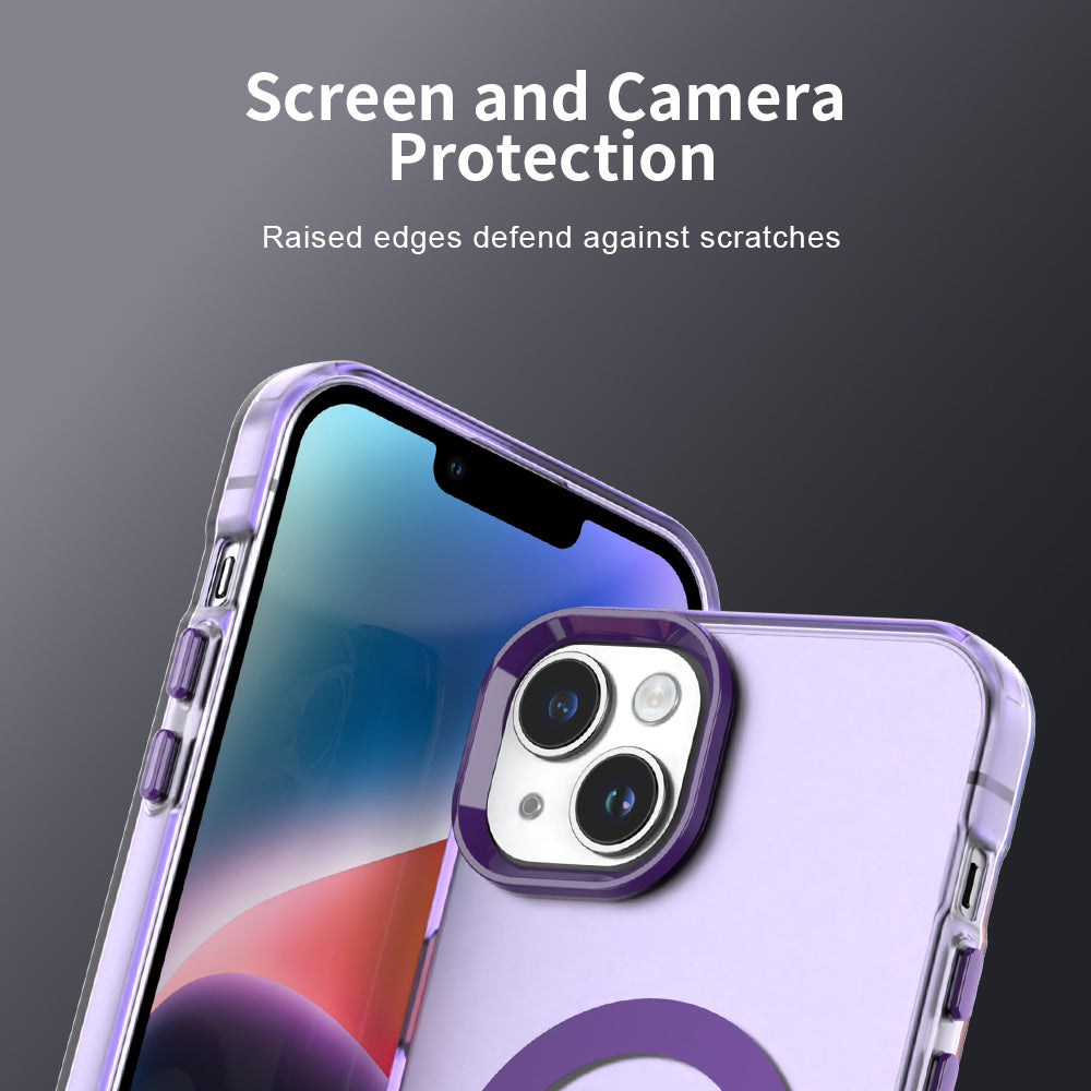 Capa MagSafe para Apple iPhone 14, Techsuit, CandyCase, Roxo