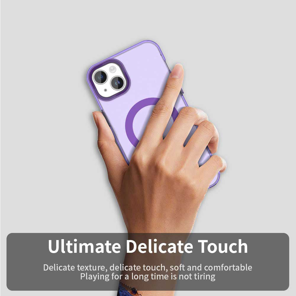 Capa MagSafe para Apple iPhone 14, Techsuit, CandyCase, Roxo
