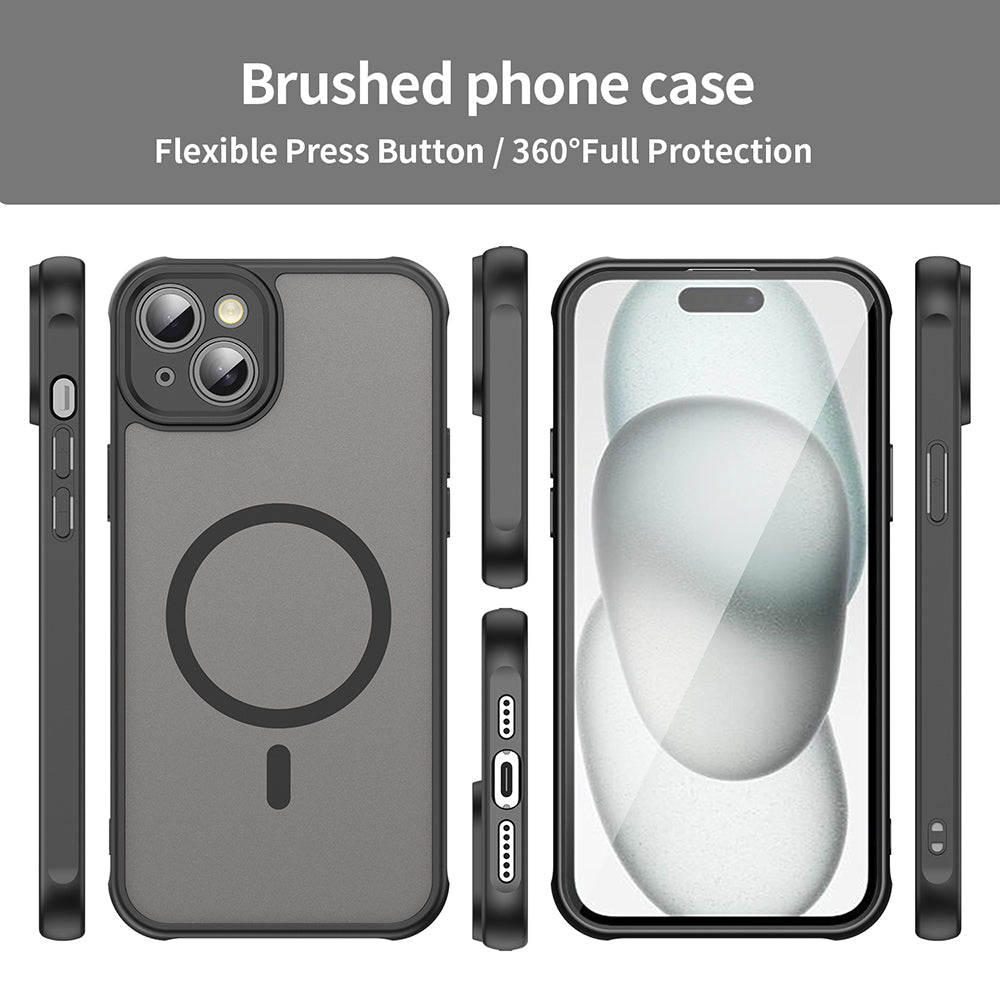 Capa MagSafe para Apple iPhone 14, Techsuit, HaloFrost II, Preta