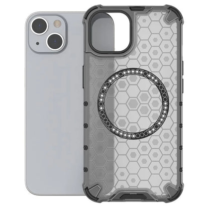 Capa MagSafe para Apple iPhone 14, Techsuit, HoneyComb Shield, Preta