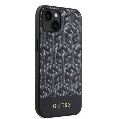 Capa MagSafe para Apple iPhone 15, Guess, GCube Stripes, Preta