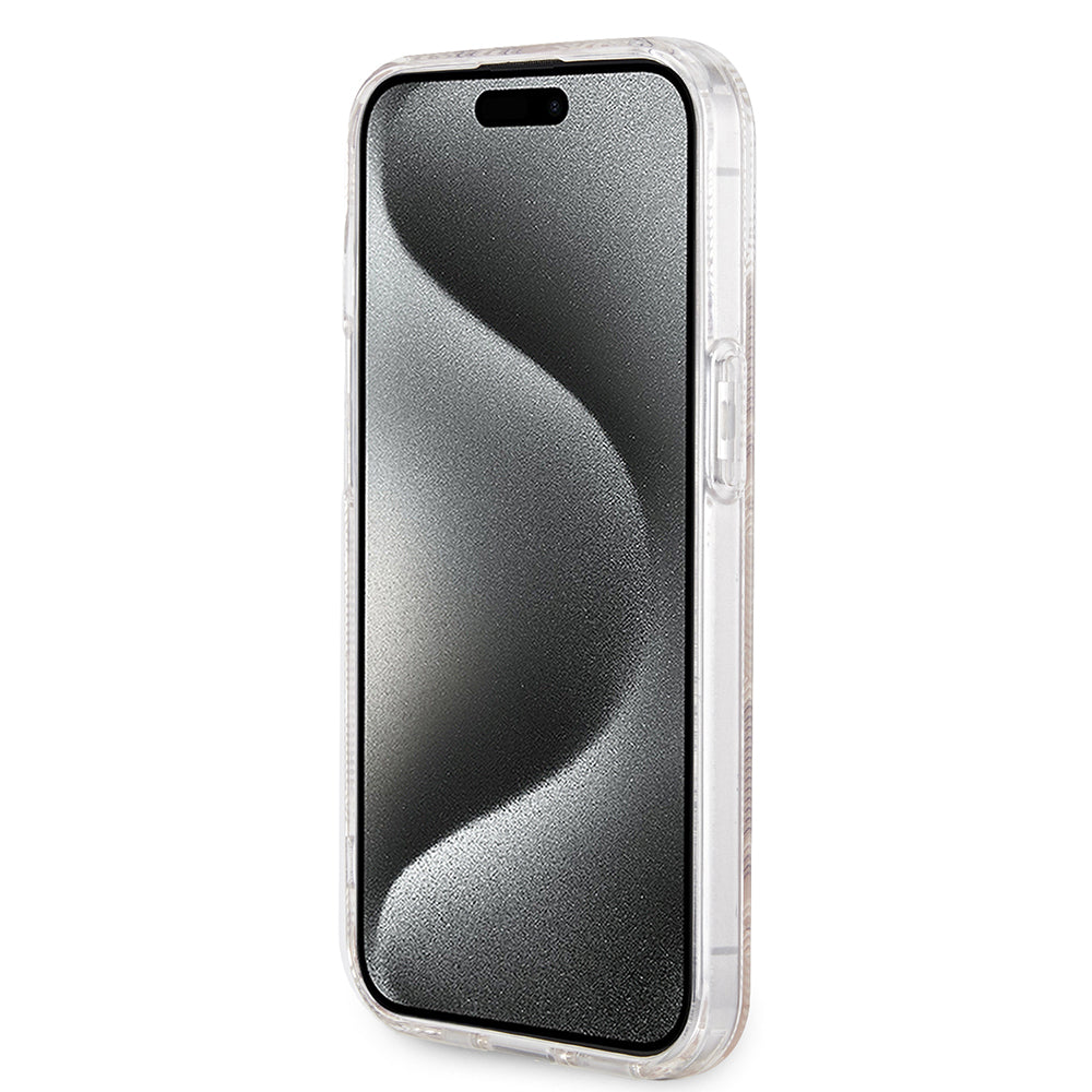 Capa MagSafe para Apple iPhone 15, Guess, IML Gcube, Castanho