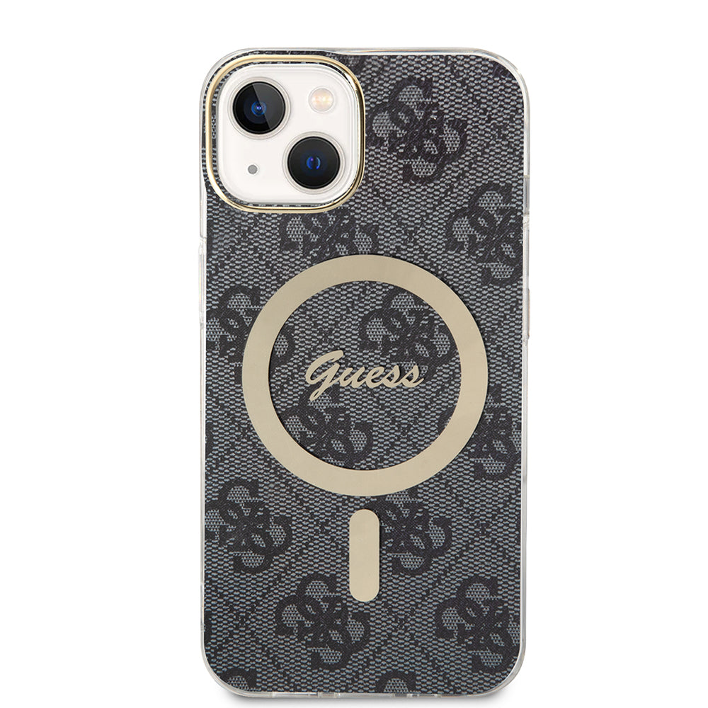 Capa MagSafe para Apple iPhone 15 Plus, Guess, IML 4G, Preta