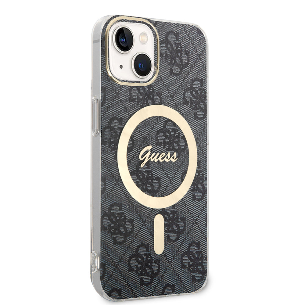Capa MagSafe para Apple iPhone 15 Plus, Guess, IML 4G, Preta