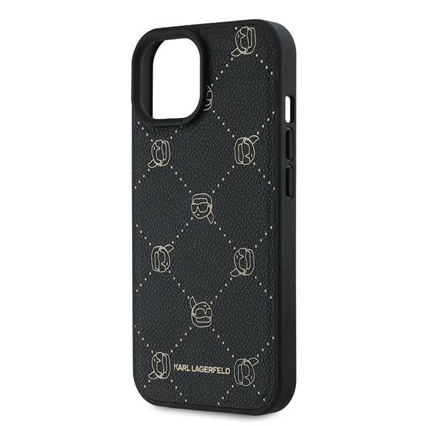 Capa MagSafe para Apple iPhone 15 Plus, Karl Lagerfeld, Karl's Head, Preta