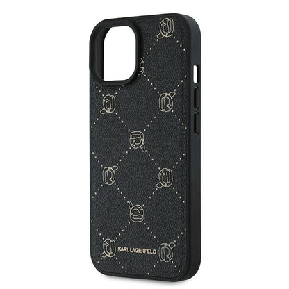 Capa MagSafe para Apple iPhone 15 Plus, Karl Lagerfeld, Karl's Head, Preta