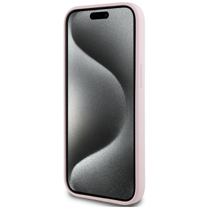 MagSafe Case for Apple iPhone 15 Plus, Karl Lagerfeld, Karl & Choupette Silicone, Pink