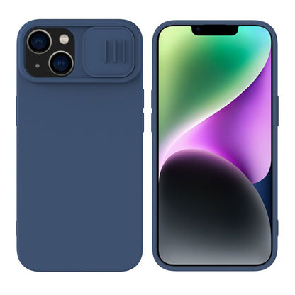 Capa MagSafe para Apple iPhone 15 Plus, Nillkin, CamShield Silky, Azul