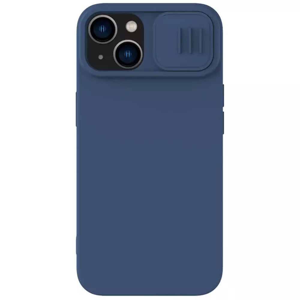 Capa MagSafe para Apple iPhone 15 Plus, Nillkin, CamShield Silky, Azul