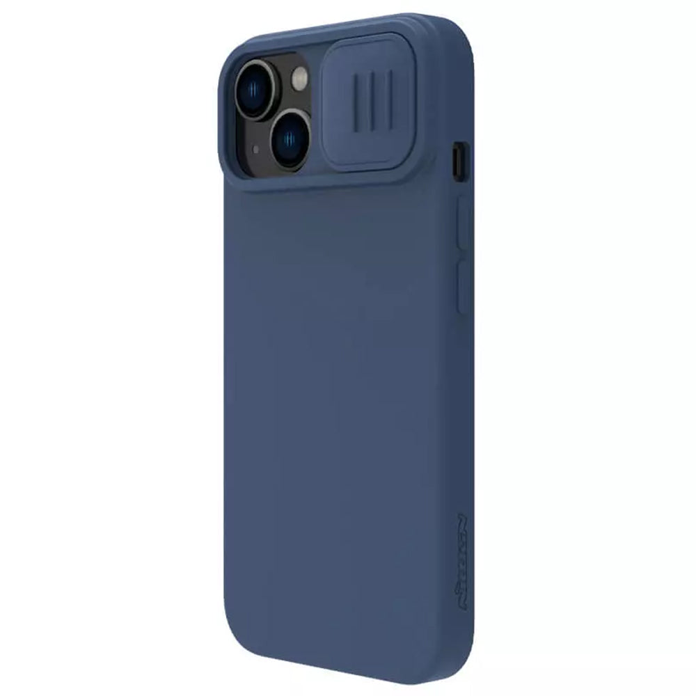 Capa MagSafe para Apple iPhone 15 Plus, Nillkin, CamShield Silky, Azul