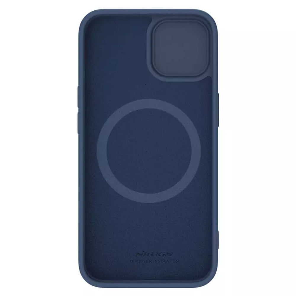Capa MagSafe para Apple iPhone 15 Plus, Nillkin, CamShield Silky, Azul
