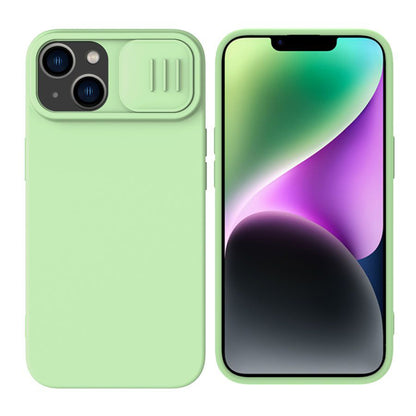 Capa MagSafe para Apple iPhone 15 Plus, Nillkin, CamShield Silky, Verde Claro