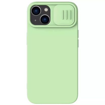 Capa MagSafe para Apple iPhone 15 Plus, Nillkin, CamShield Silky, Verde Claro