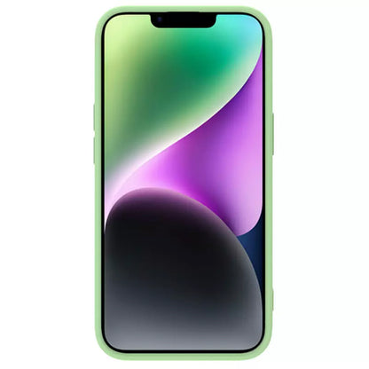 Capa MagSafe para Apple iPhone 15 Plus, Nillkin, CamShield Silky, Verde Claro