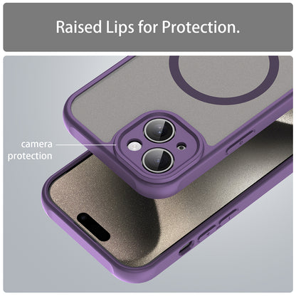 Capa MagSafe para Apple iPhone 15 Plus, Techsuit, HaloFrost II, Roxo