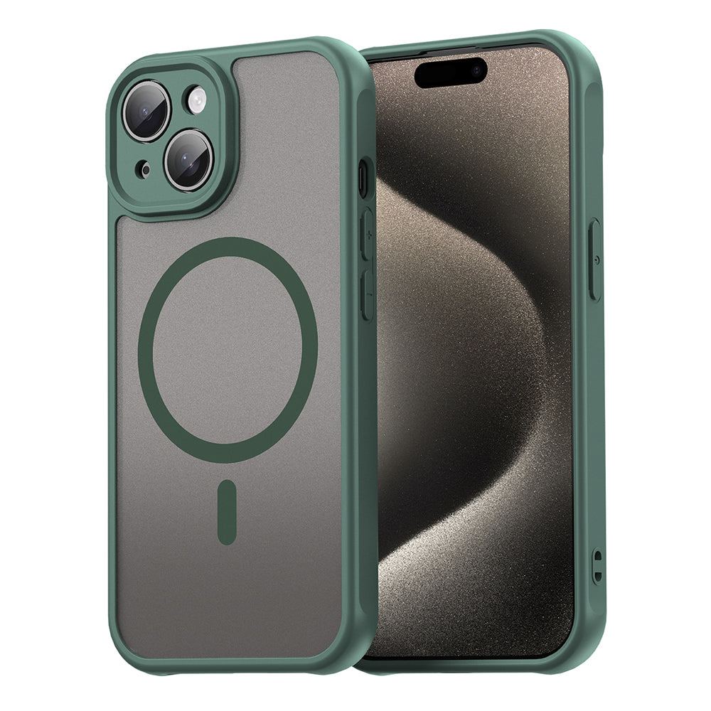 Capa MagSafe para Apple iPhone 15 Plus, Techsuit, HaloFrost II, Verde