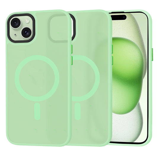 Capa MagSafe para Apple iPhone 15 Plus, Techsuit, HaloFrost, Verde Claro