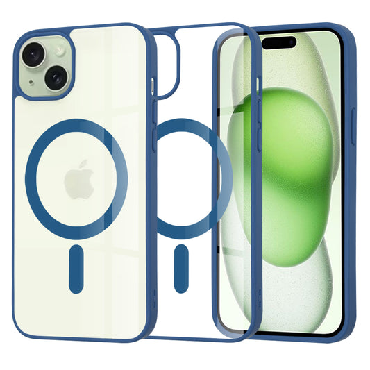 Capa MagSafe para Apple iPhone 15 Plus, Techsuit, Pro, Azul