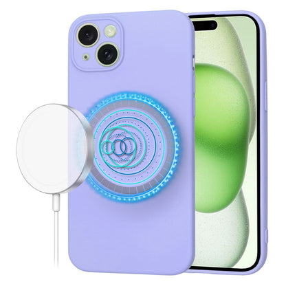 Capa MagSafe para Apple iPhone 15 Plus, Techsuit, SoftFlex, Roxo Claro