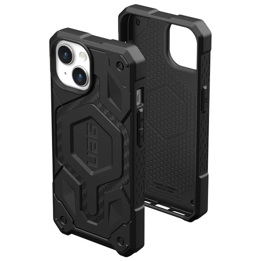 Capa MagSafe para Apple iPhone 15 Plus, Urban Armor Gear, Monarch Pro Carbon, Preta